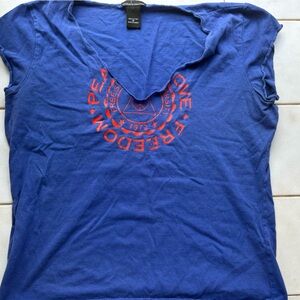 Moda International Royal Blue Cotton Top